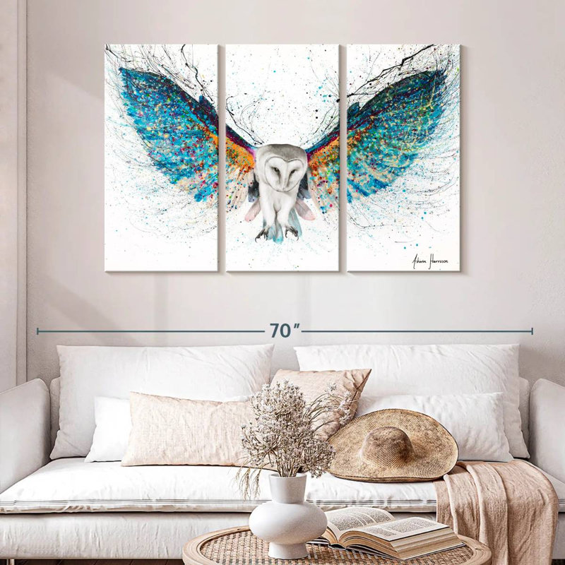 Opulent Night Owl, 32" H x 50" W