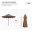 Parasol de patio 9 pi Outsunny-461689811