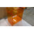 Acrylic Record Player Table with Storage Shelf, Clear Side Table Nightstand (Blue)-530379833-474668731