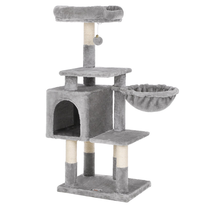 110cm H Cat Tree, Light Grey
