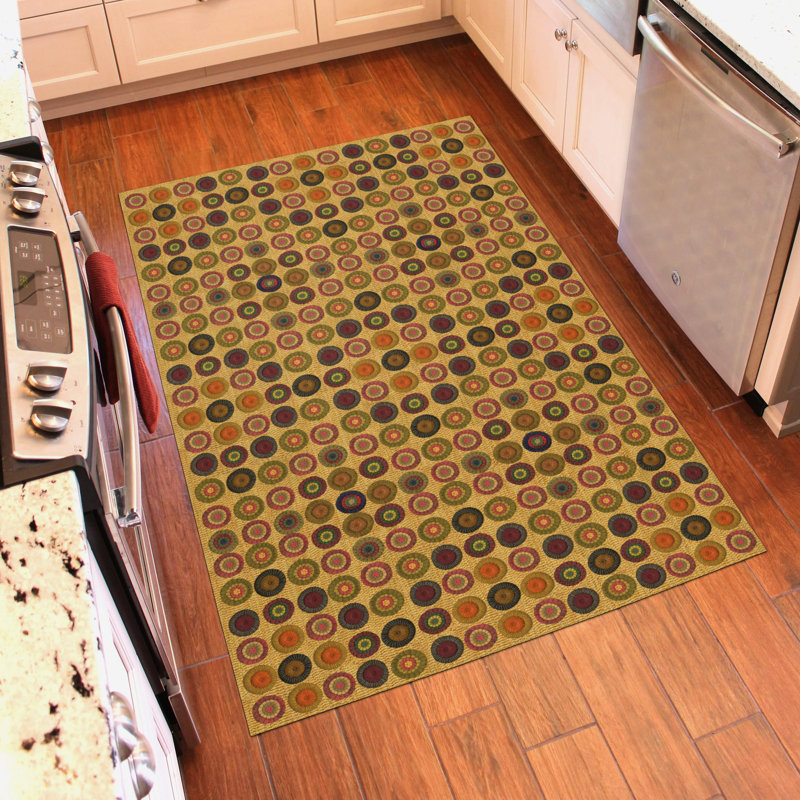 Un-Rug Penny Rug Low Profile Kitchen Mat by Matterly, Rectangle 4' x 6'