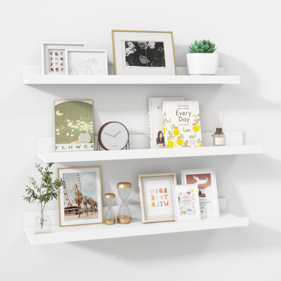 Parece Wall-Mounted Floating Shelves for Bedroom, Living Room