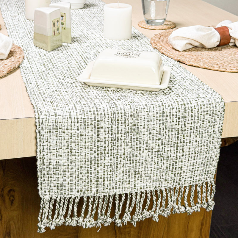 Chemin de table Pebble, Vert