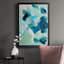 «Teal Composition II», reproduction encadrée de qualité supérieure - prête à être accrochée-88100397-88100399