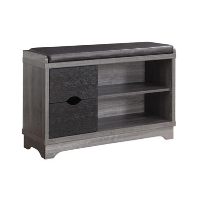 Armoire à chaussures gris délavé rustique