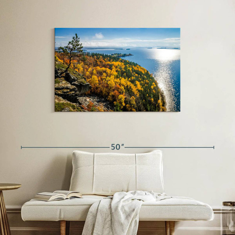 Alvord Mount Kineo's Autumn Coast, 26" H x 39" W