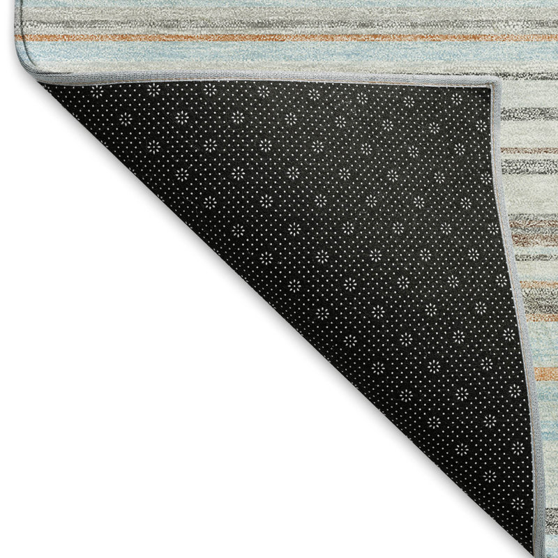 Tapis de qualité supérieure lavable à la machine Prisco Sky, Rectangle 10 pi x 14 pi