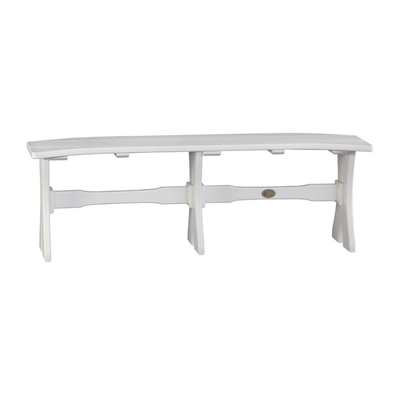 Banc de pique-nique en plastique Carolin, Blanc