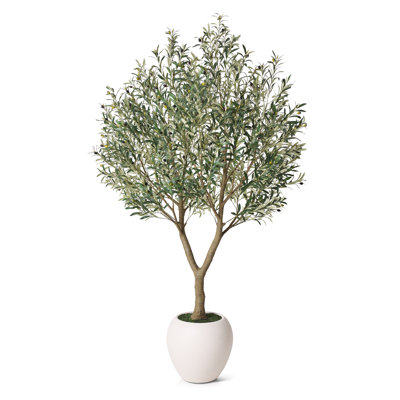 Olive artificielle 8 pi avec pot de fleurs Adcock