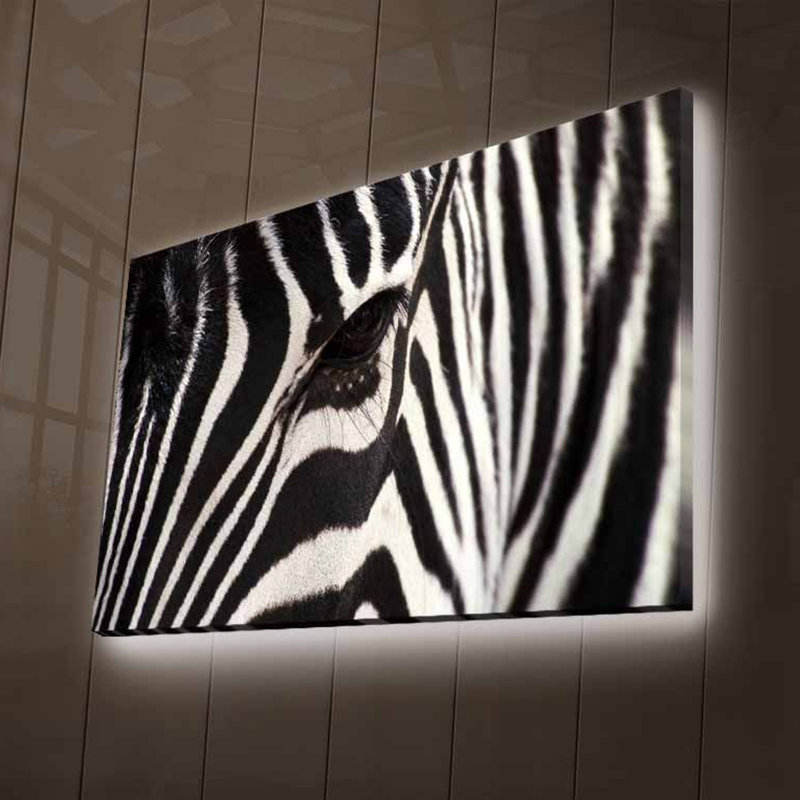 Superbe peinture sur toile décorative à éclairage DEL de 17,7 po x 27,6 po | 100% toile de suède, cadre 100% bois, épaisseur: 1,2 po | Comprend des lumières DEL pour une lueur ambiante parfaite pour la décoration intérieure et les idées de cadeaux