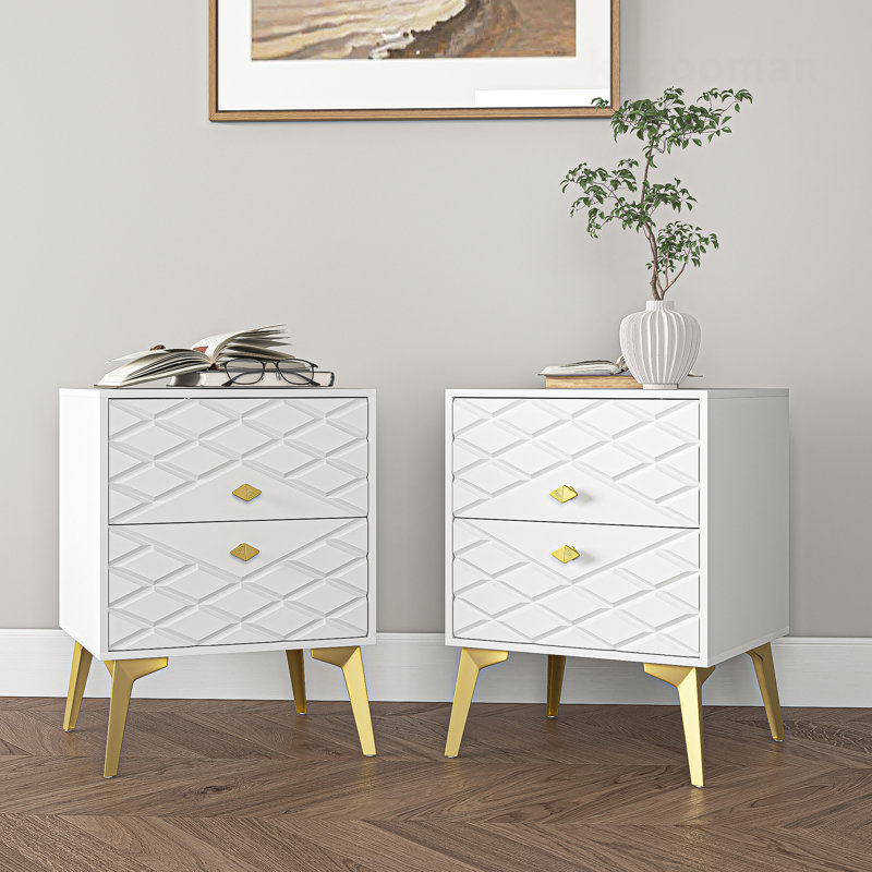 Table de chevet Brealle, Ensemble de 2