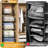 4-Tier Stackable Closet Organizer Shelf Foldable Metal Storage Bins