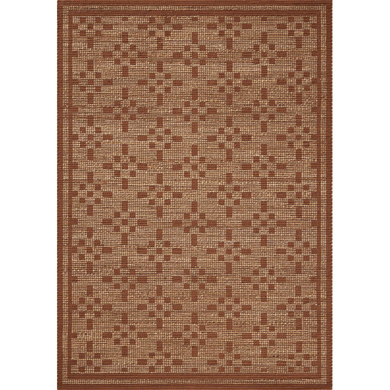 Tapis naturel / épice Chris Loves Julia x Loloi Judy, Rectangle 3 pi 6 po x 5 pi 6 po