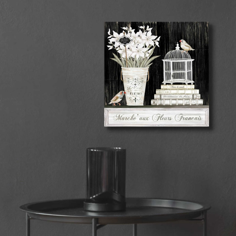 «Amaryllis Still Life» par Cindy Jacobs, art mural en verre acrylique, H 12 po x l 12 po x P 0,13 po