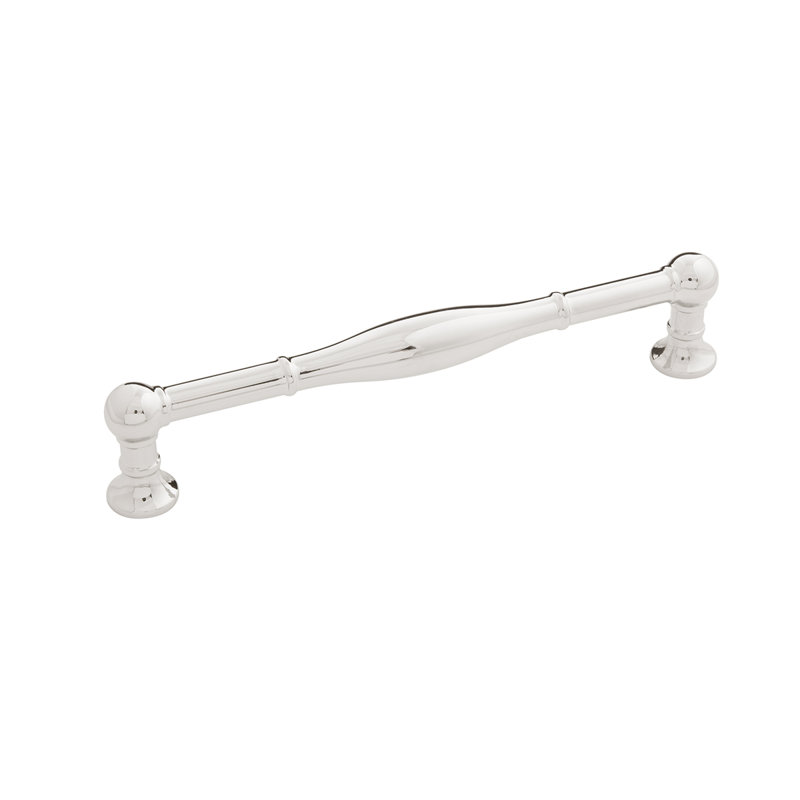 Fuller Collection Handle Pull - Traditional Hardware for Drawers & Cabinets, Polished Nickel, 6 5/16"