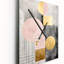 Pleine lune pleine lune rétro géométrie or rose VI - horloge murale moderne géométrique-99633126