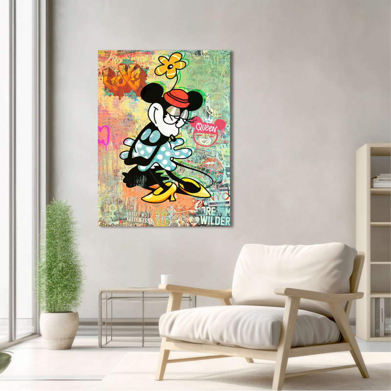 Wrapped Canvas Print: Eric Chestier, Pop Minnie , 100cm H x 70cm W