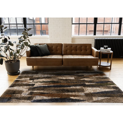 Jadis Abstract Brown 8 x 11 Indoor Area Rug