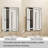  ﻿20x32 inches Retro Mirror Medicine Cabinet,Silver Beaded Wooden Frame & Retro Bevel Mirror with Storage, Recessed or Surface Mount-247614056