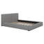 Grand lit tapissier avec base solide-386142556