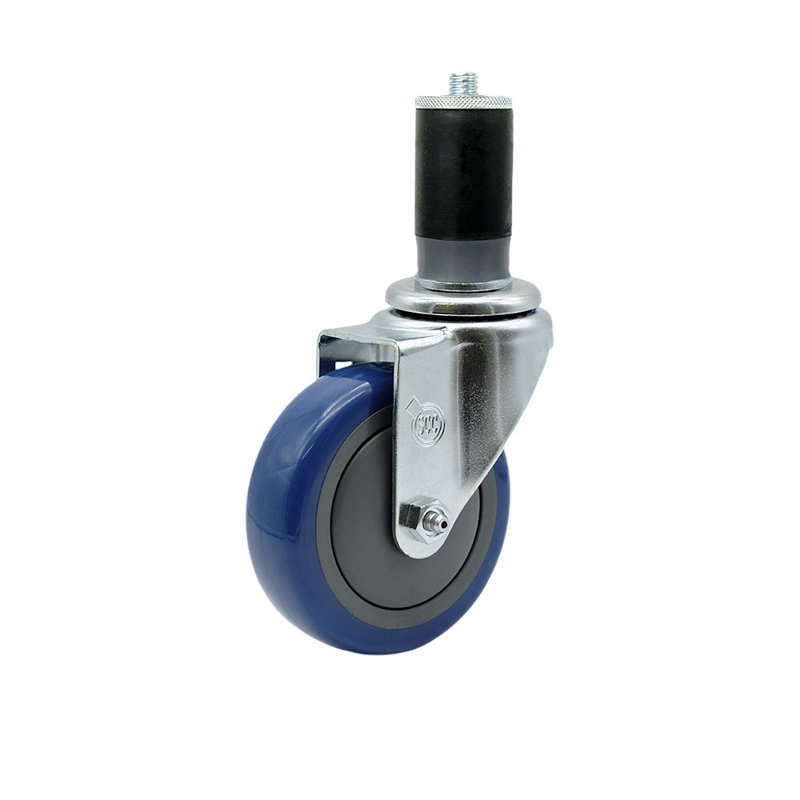 Roulettes extensibles en polyuréthane, Bleu