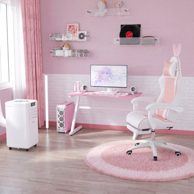 Vinsetto Gaming Chair Rabbit Ears Footrest
