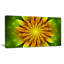 " Bright Yellow Fractal Flower on Green " Graphic Art Print-19241215