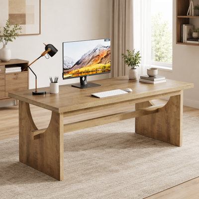 63" Executive Desk, Office Computer Desk Conference Table with Sturdy Legs