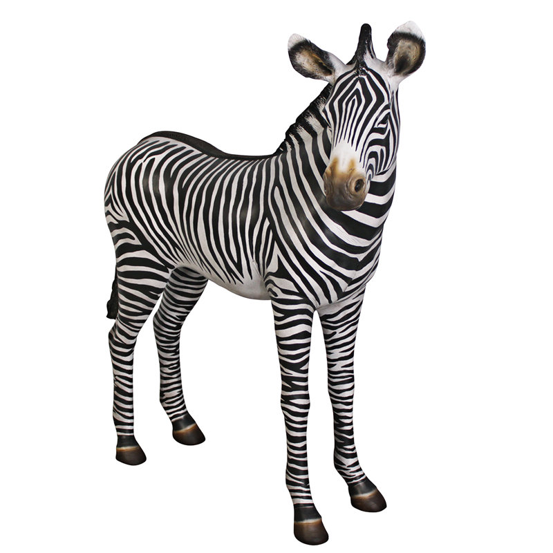 Statue foal zèbre à l’échelle grand-africains