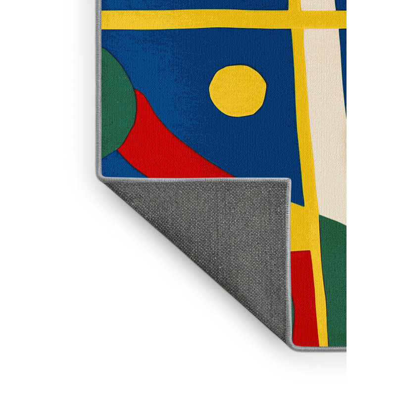 Jovial Whirl Rug, Rectangle 8' x 12'