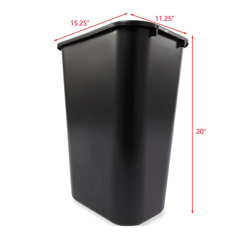 Ameriwood Color Plastic Open Waste Basket - 10.25 Gallons