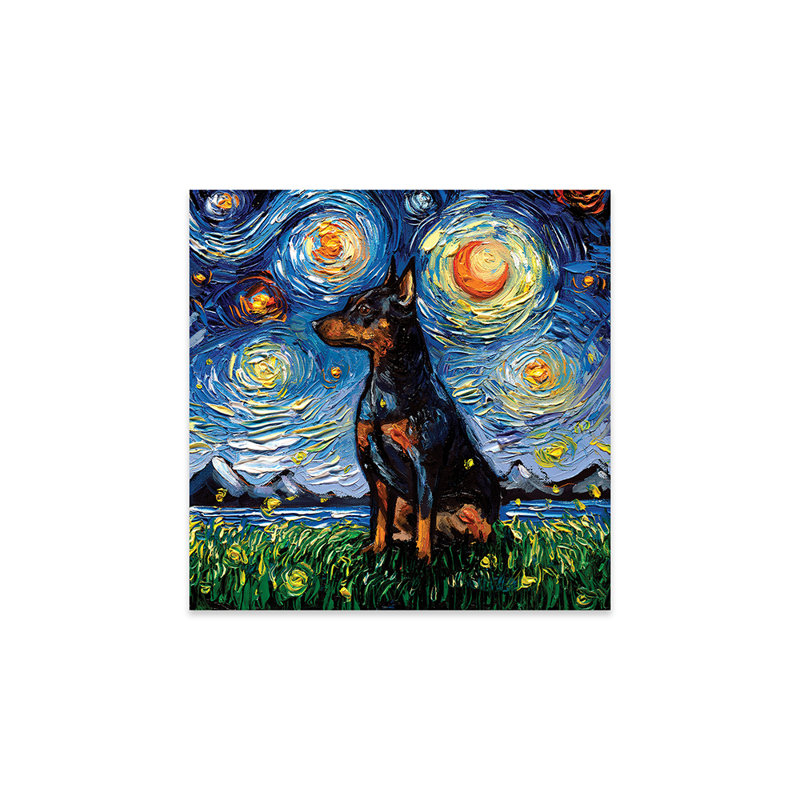 Miniature Pinscher Night par Aja Trêves