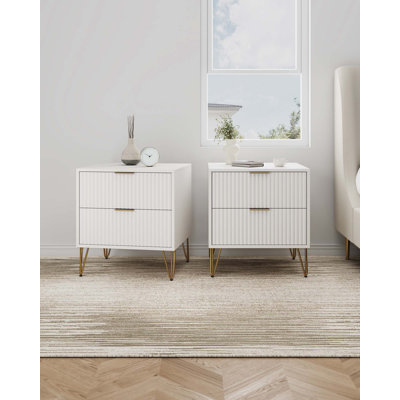 Bolderberg 20" W 2-Drawer Nightstand
