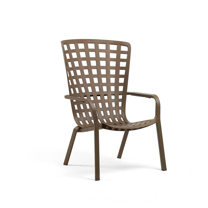 Folio Outdoor Rocker Chair, Brown, Beige