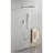 Brass Made Shower System With Plating - Head, Hand Shower, Slide Bar, Arm, Hose, Valve Trim Setup Kit In Design And Control