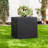 Weathered Concrete Square Planter, Outdoor Indoor Modern Decorative Planter Pot, Lightweight, Weather Resistant, Seamless with Drainage Hole-624362793