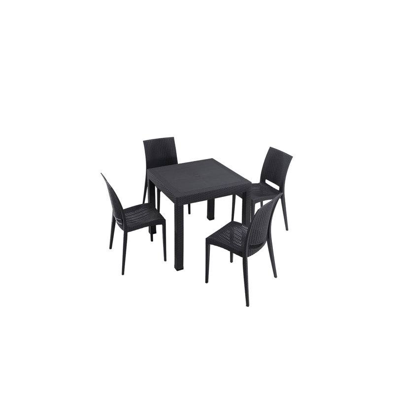 Cardamom 4 - Person Patio Dining Set with Rectangular Table
