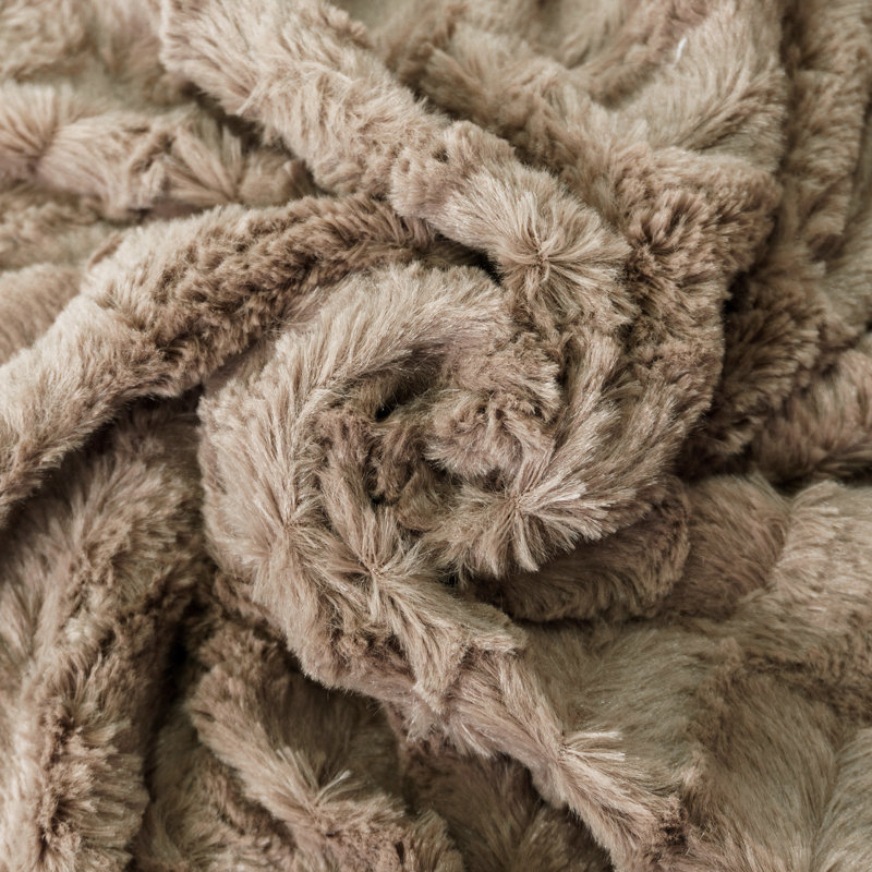 Throw Blanket, Taupe