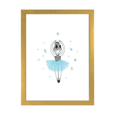 Petite ballerine - impression d'art graphique