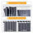 Room Divider Curtains, Blackout Ceiling Track Curtains With Hook Sound Proof Floor Curtains Perfect For Ceiling Mount Curtain Tracks Wall Divider For Room Separation (Grey, W120 X H96)