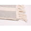 Tapis gris / ivoire en coton tissé à plat à la main Kazumasa