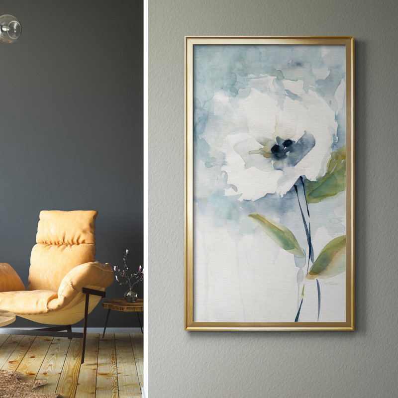 «Kiss of Summer II», peinture sur toile encadrée, H 14,5 po x l 26,5 po x P 1,5 po, Cadre doré
