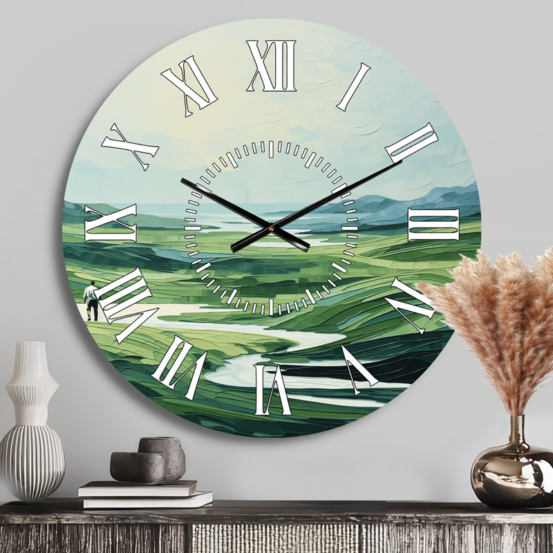 Horloge murale Golf Harmonious Drives - Sports, Médium