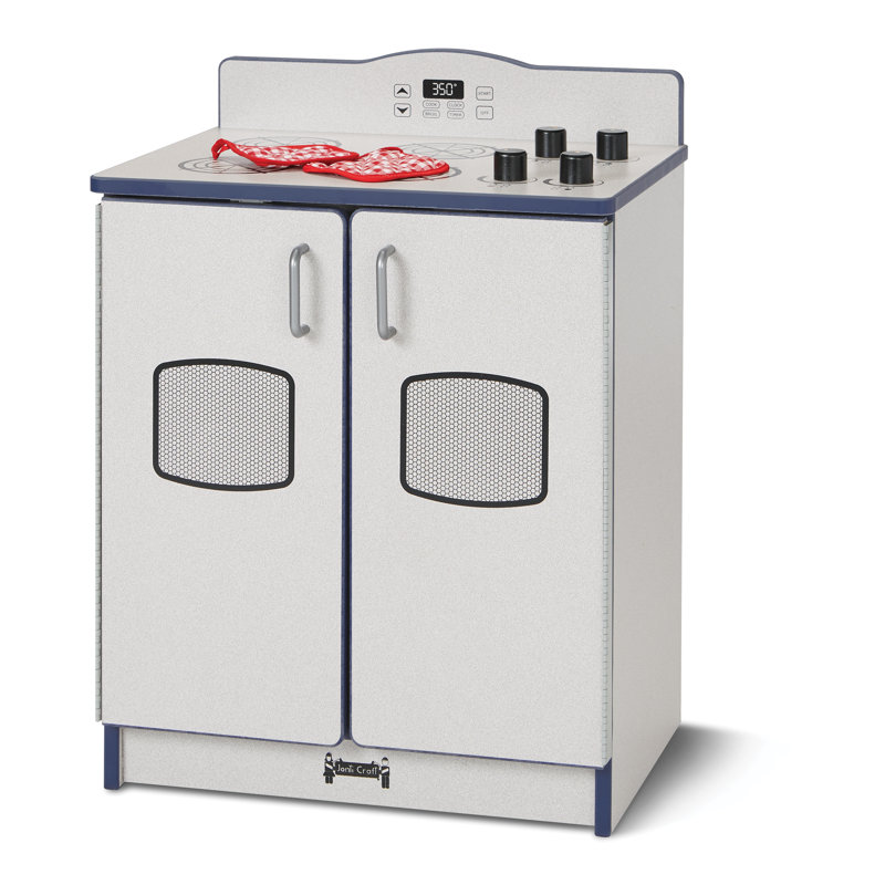Rainbow Accents Culinary Creations Kitchen Stove, Gray/Navy