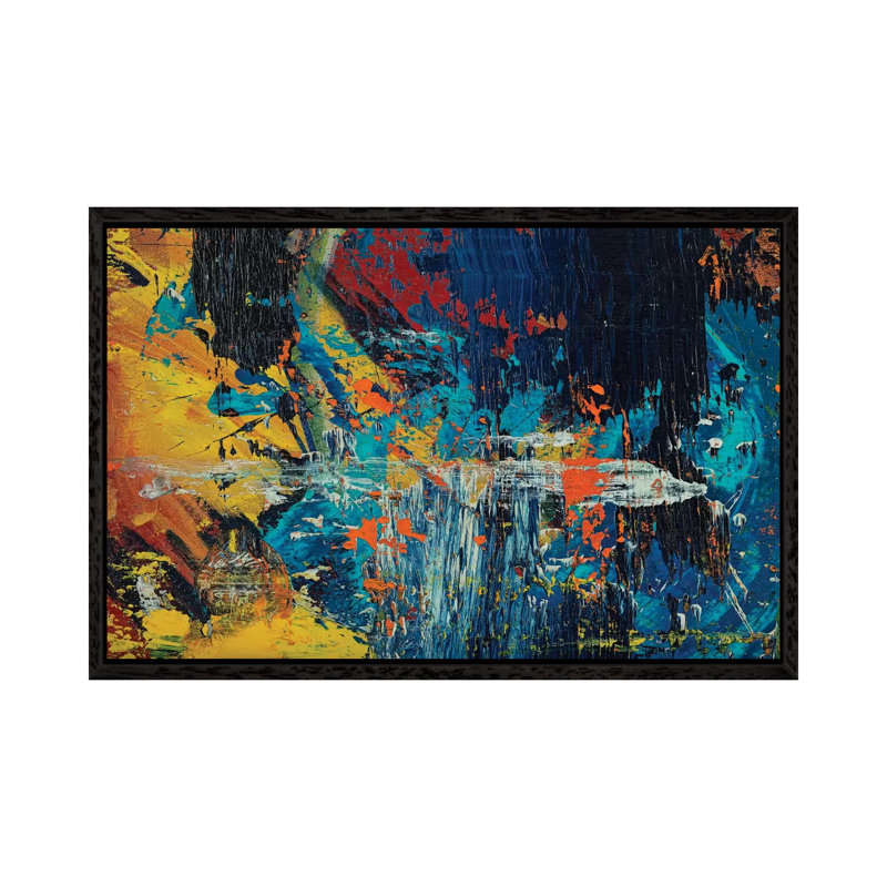 Race Car 1 Piece Painting on Canvas, 101.6 cm H x 66.04 cm W, Black Framed