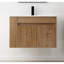 Meuble-lavabo de 30 pouces avec lavabo en céramique blanc et tablette ajustable