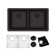 Quartz 33" x 18-1/2" x 9-1/2" Double Basin Undermount Kitchen Sink with Basket Strainer