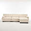 Canapé modulaire modulaire, canapé Cloud, canapé en L avec repose-pieds mobile, sièges profonds modernes pour le salon, canapé 3 places surdimensionné, canapés confortables en flanelle pour chambre à coucher, 5 coussins-1037213347