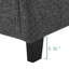 Lit plateforme tapissier de qualité supérieure avec fabrication robuste, mousse confortable et assemblage facile pour une expérience de sommeil reposante