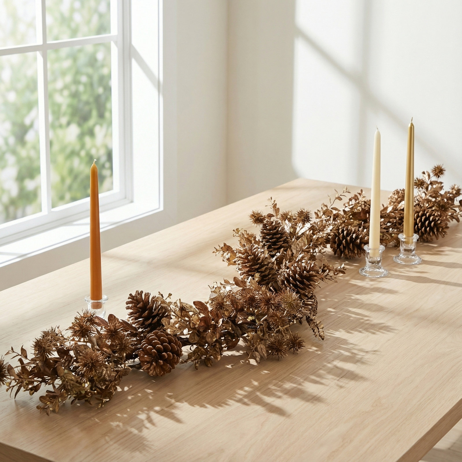 45'' in. Faux Leaves Garland